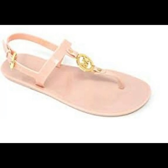 michael kors pink jelly sandals